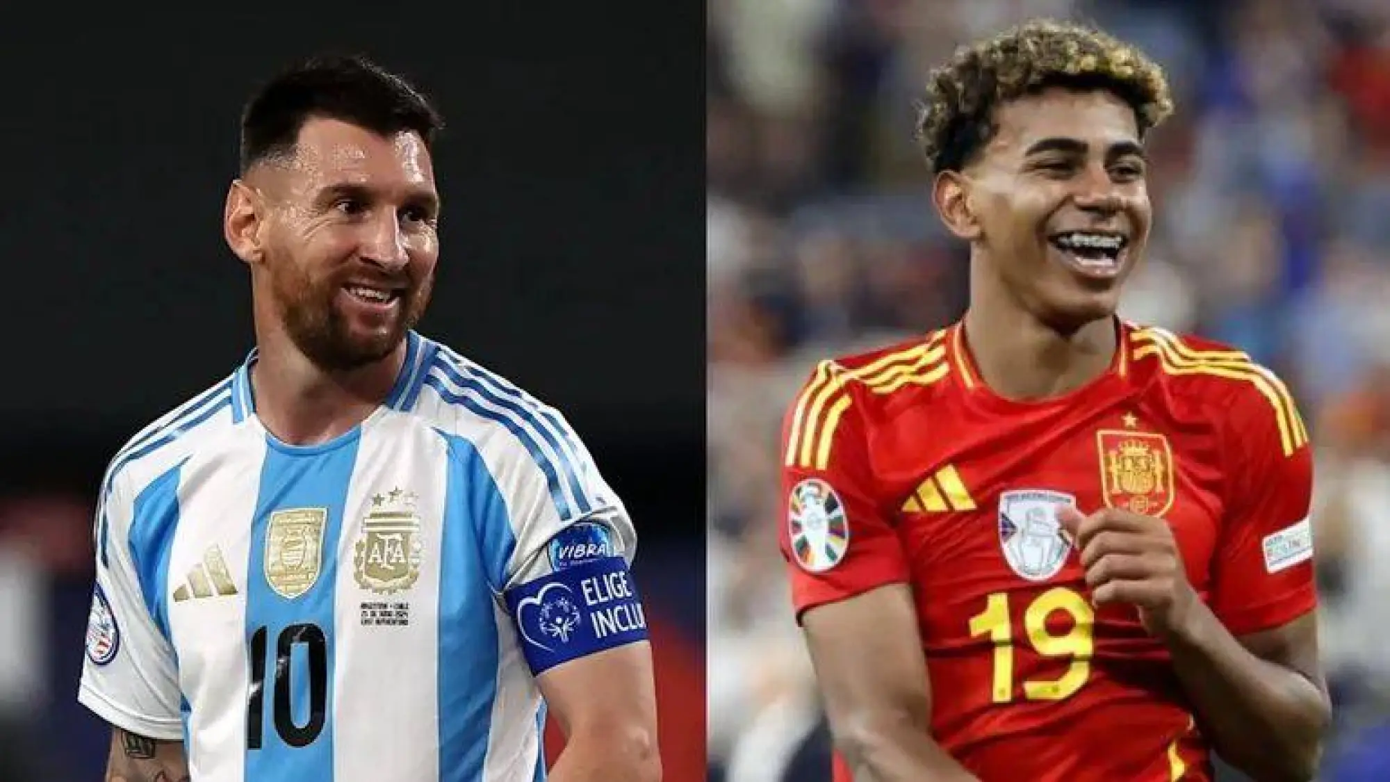 Lionel Messi y Lamine Yamal el duelo estelar en la finalissima., Web