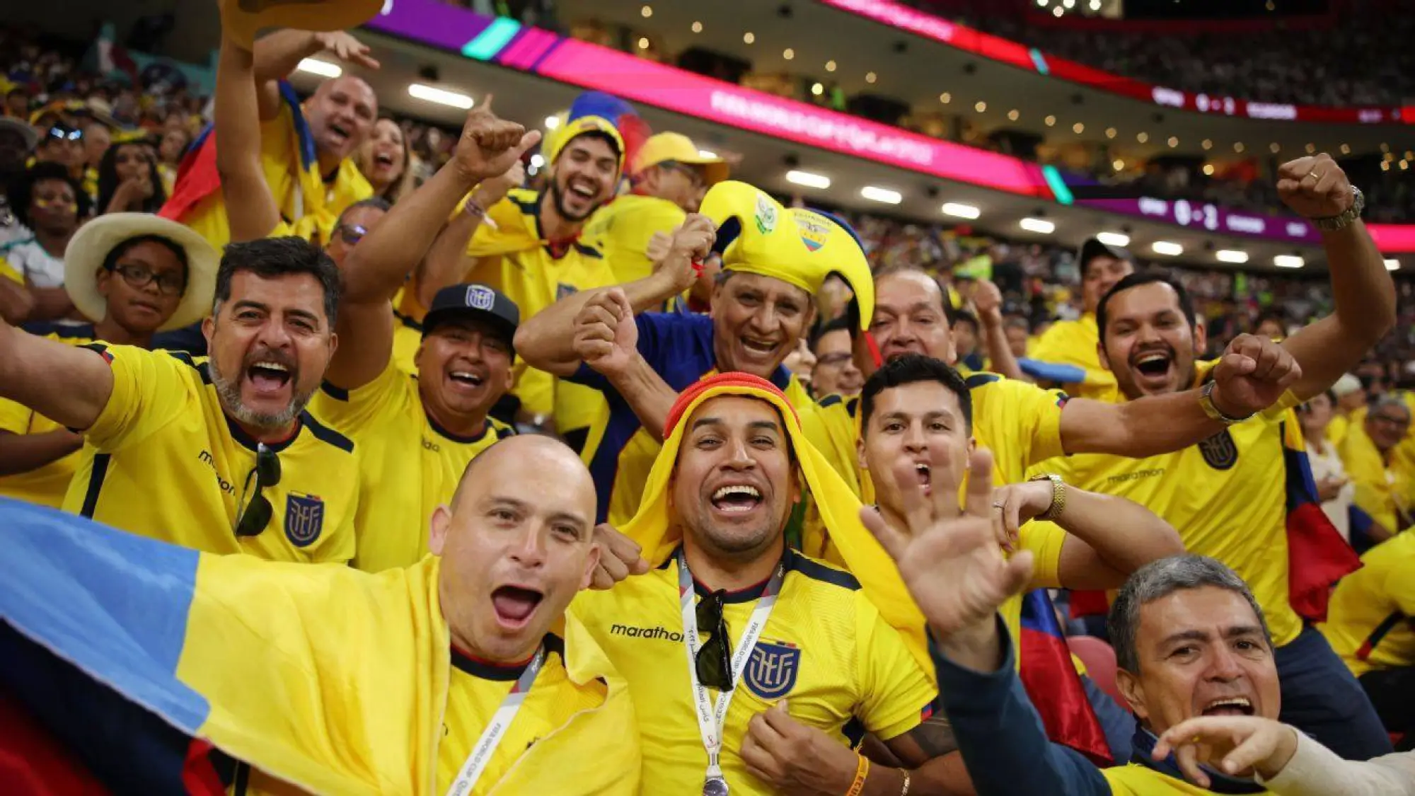 Hinchas de Ecuador en el mundial de Qatar 2022, Getty Images 