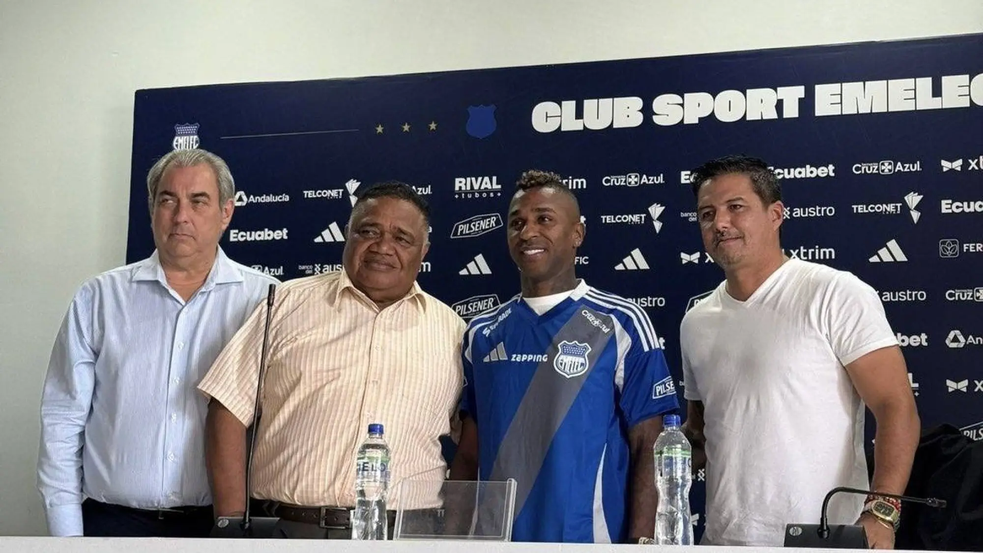 Benigno Sotomayor, Jorge Guzmán, Miller Bolaños y Leonardo Macías , María José Gavilanes