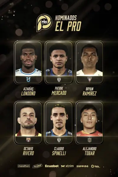 El Pro 2025: estos son los nominados a mejor futbolista de la LigaPro