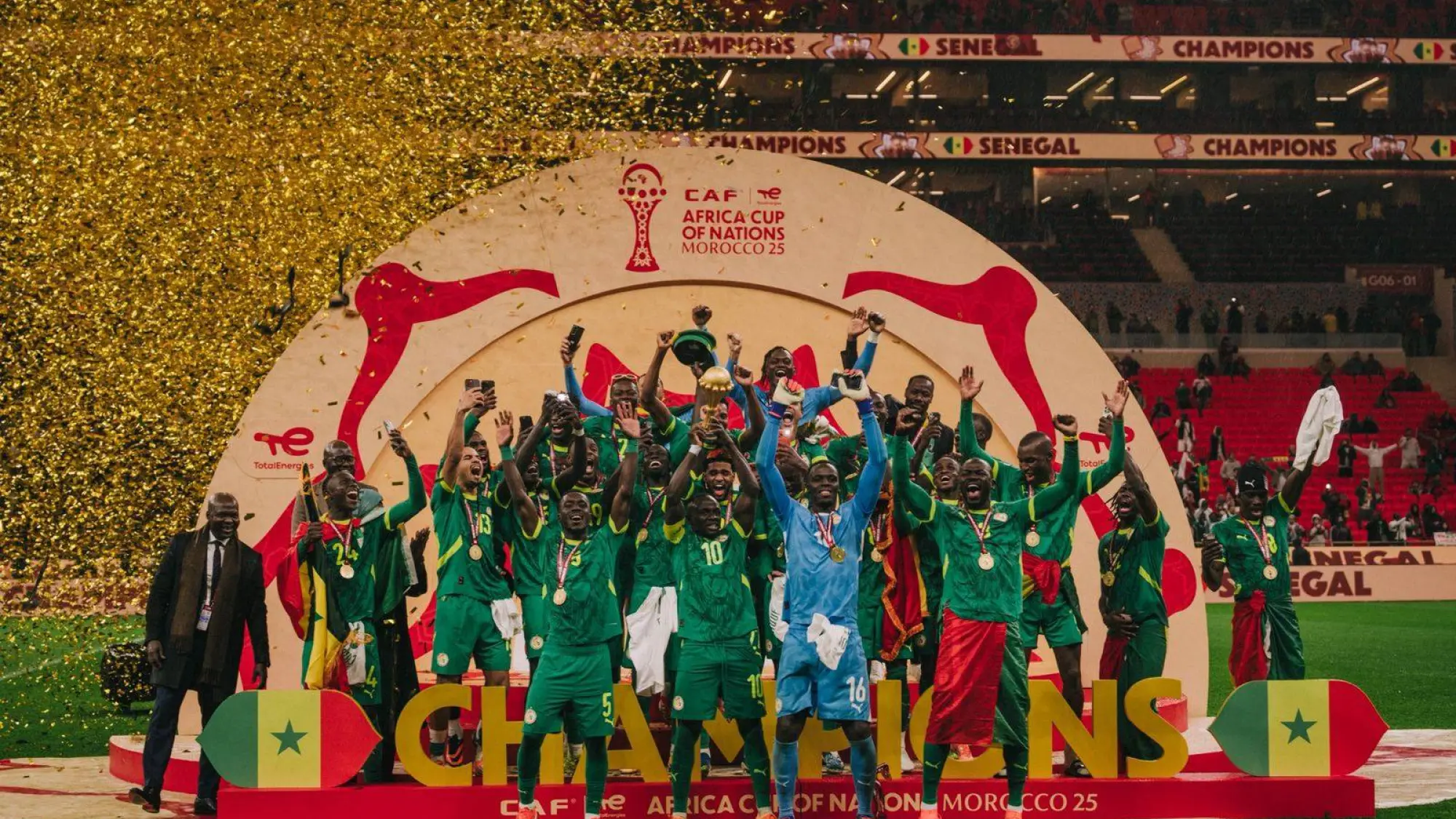 Senegal bicampeón de África., @Fsfofficielle