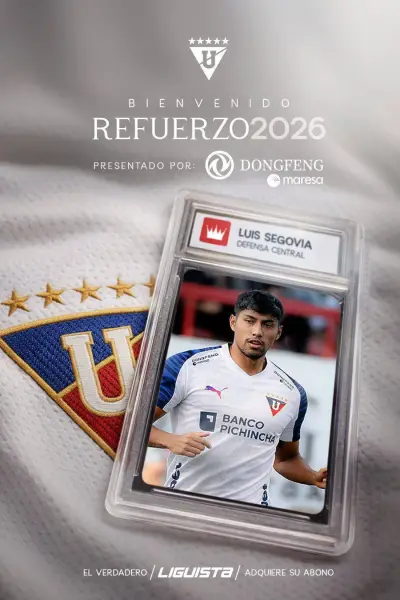 Liga de Quito anuncia la llegada de Luis Segovia para reforzar su defensa