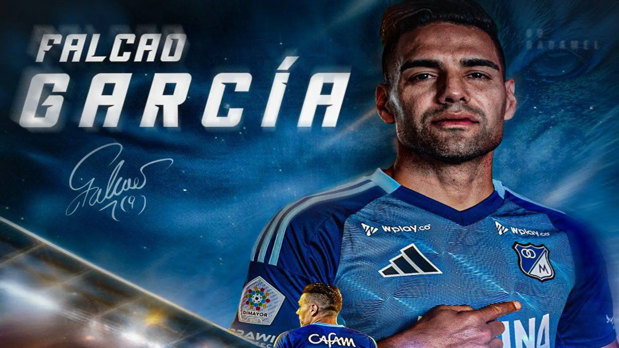 Radamel Falcao es presentado en Millonarios., @MillosFCOficial
