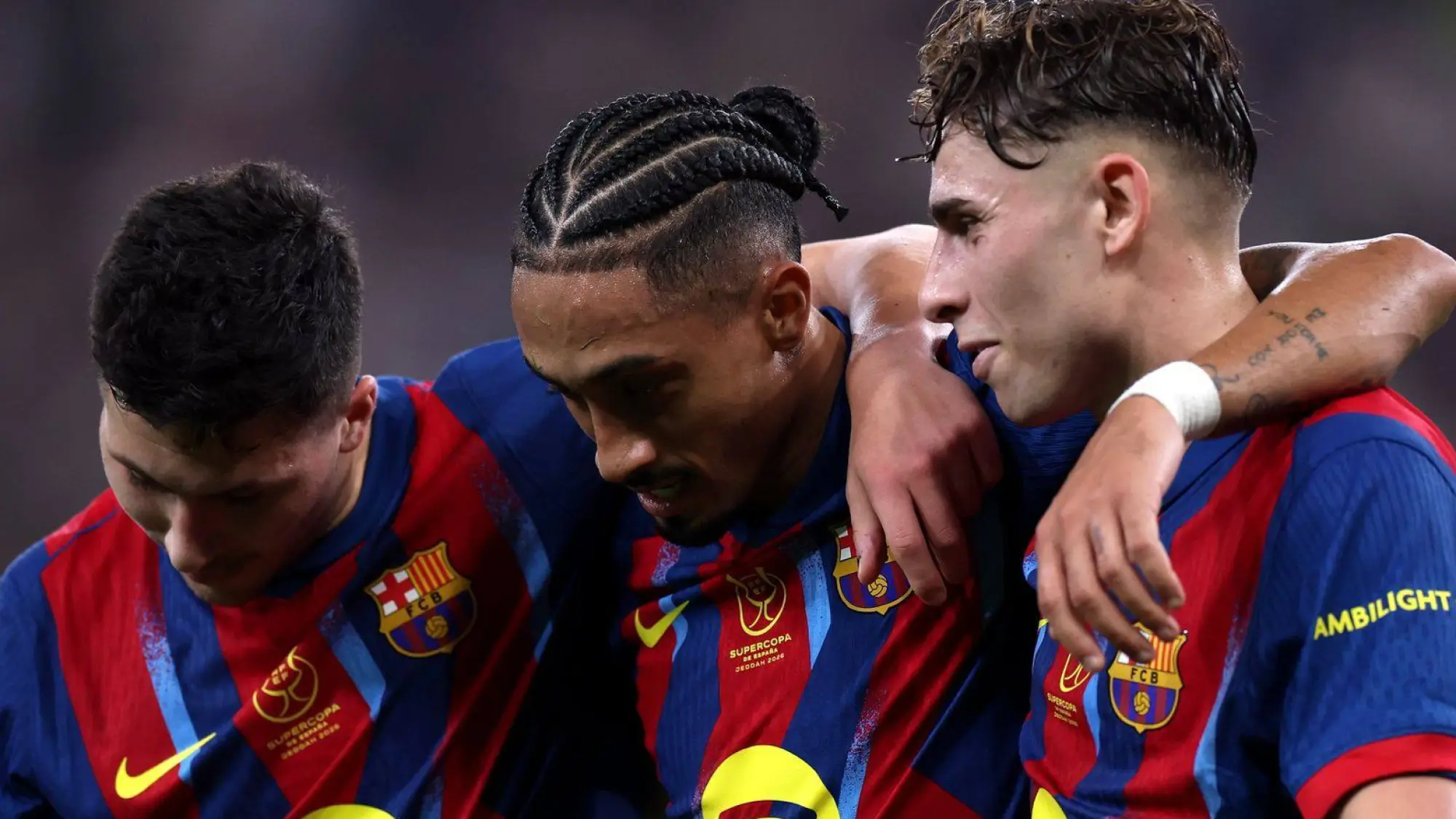 El Barcelona avanza a la final de la Supercopa española., FC Barcelona