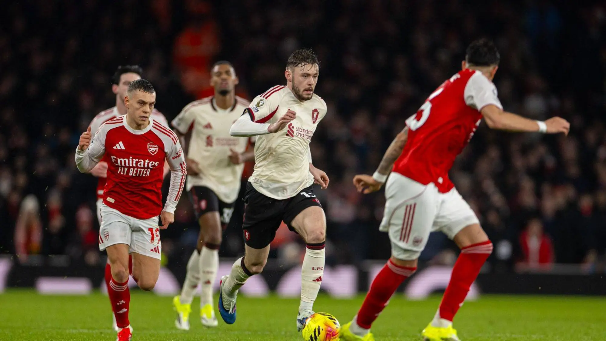 Empate en el Arsenal vs Liverpool., Redes