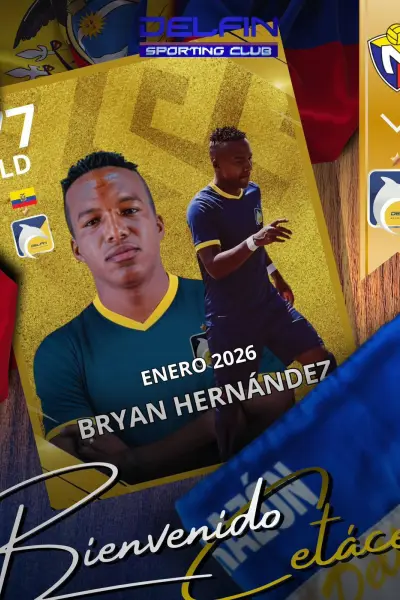 Bryan Hernández es presentado como nuevo refuerzo de Delfín SC