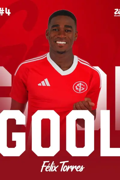Debut perfecto: Félix Torres anotó para el Internacional de Porto Alegre 