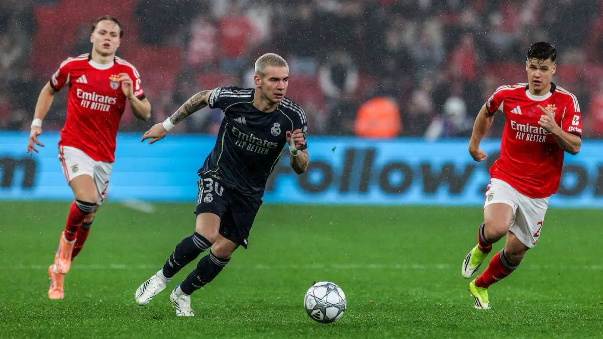 Franco Mastantuono en el partido de hoy., EFE