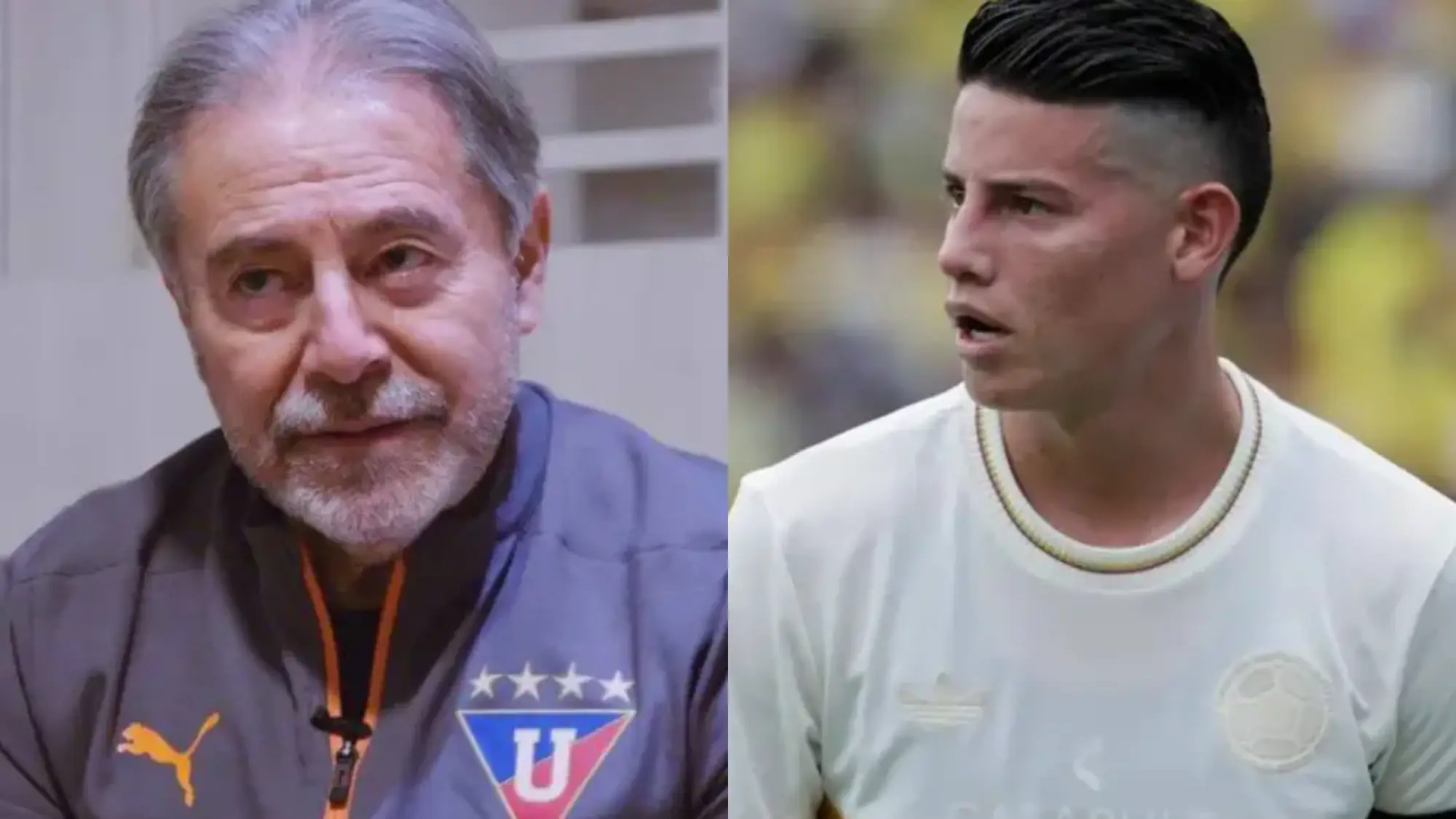 James Rodríguez descarto en Liga., Web