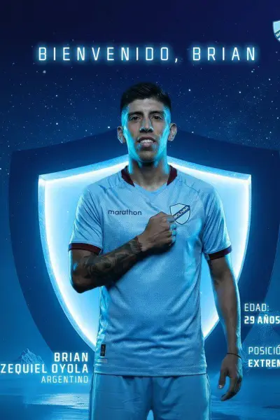 Brian Oyola fue presentado en Bolivar tras su salida de Barcelona SC