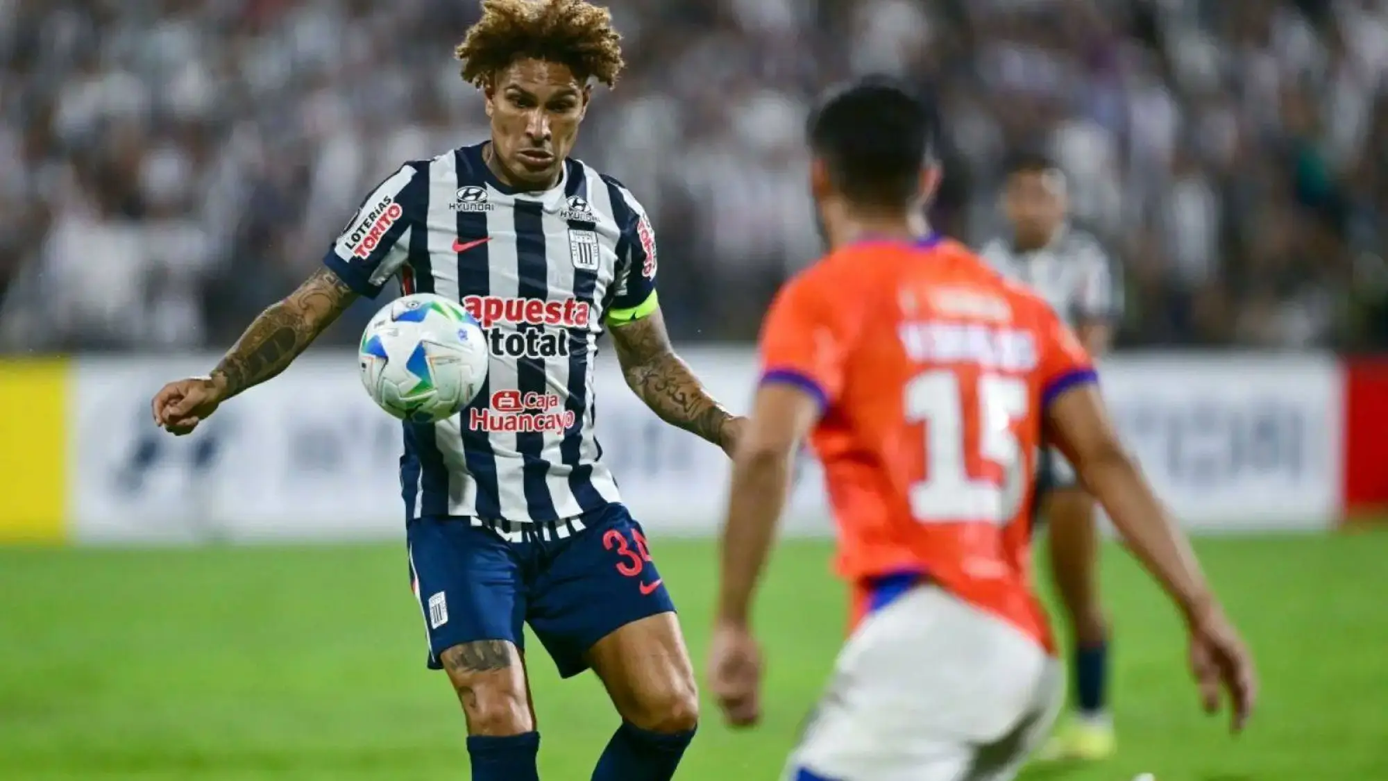 Paolo Guerrero en el partido de hoy., @ConmebolLibertadores