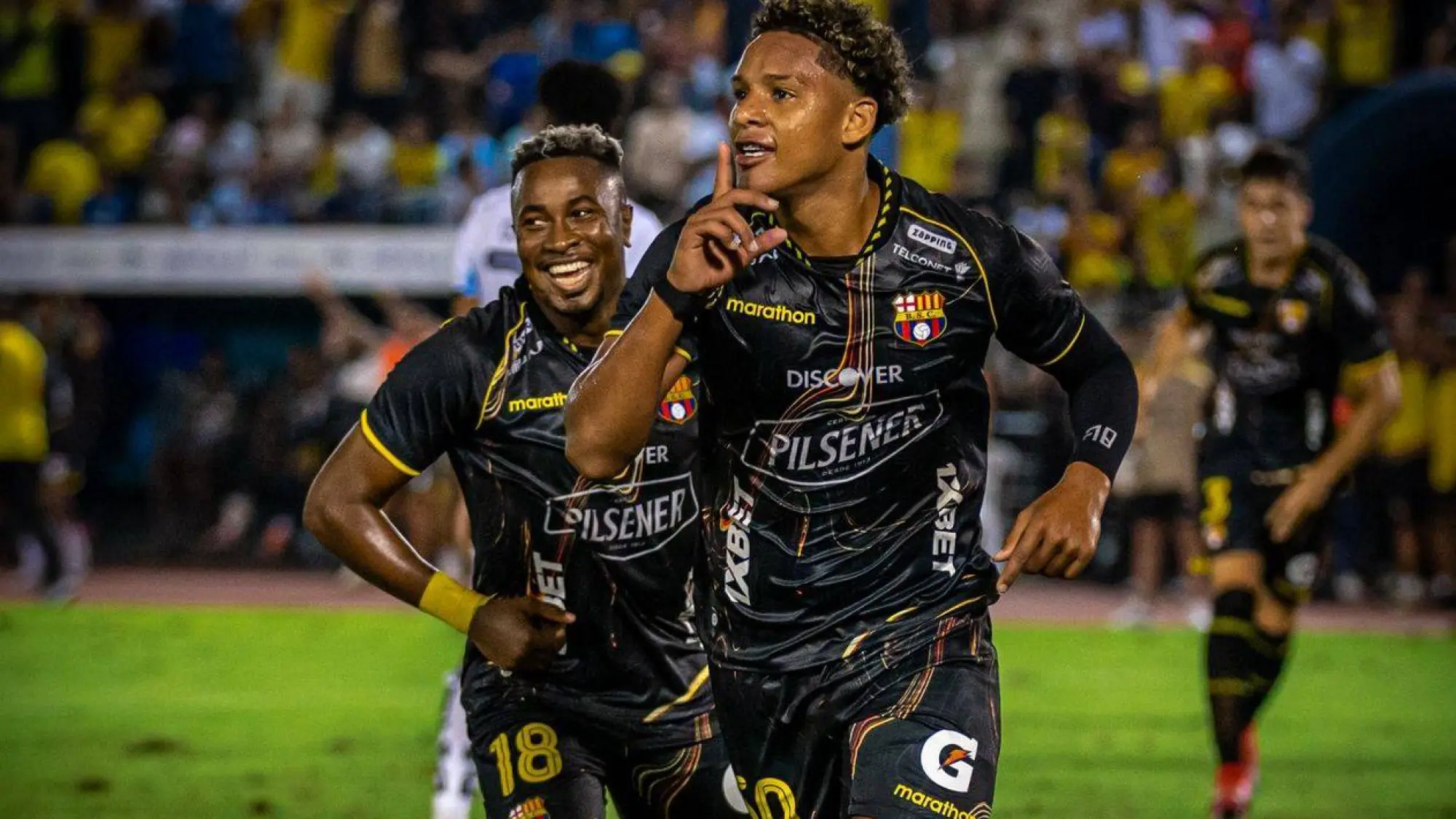 Johan García la figura de la noche., @BarcelonaSC