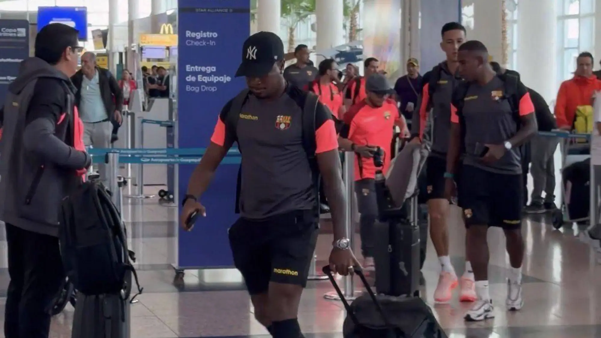 Barcelona SC rumbo a Argentina., Redes sociales