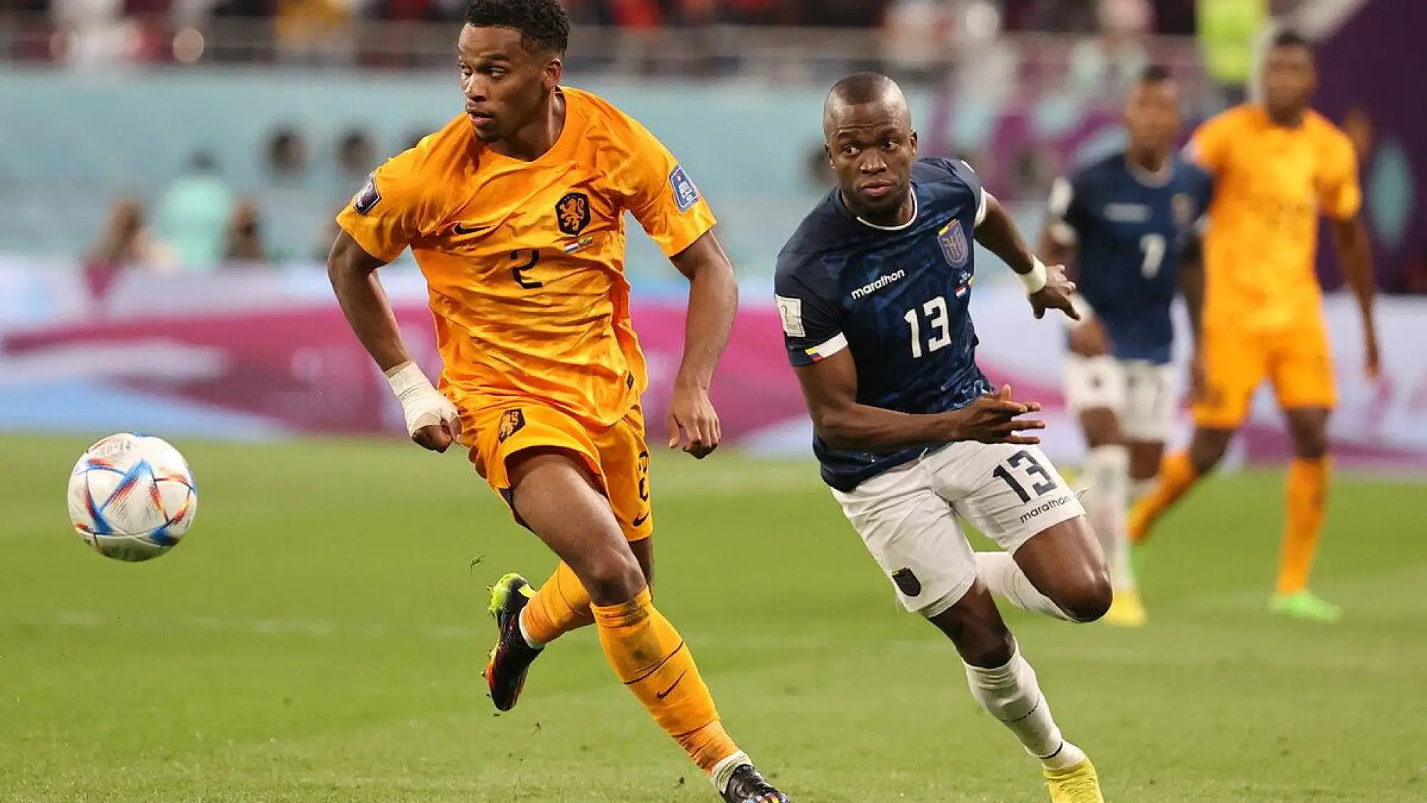 Países Bajos vs Ecuador en el mundial Qatar 2022., AFP