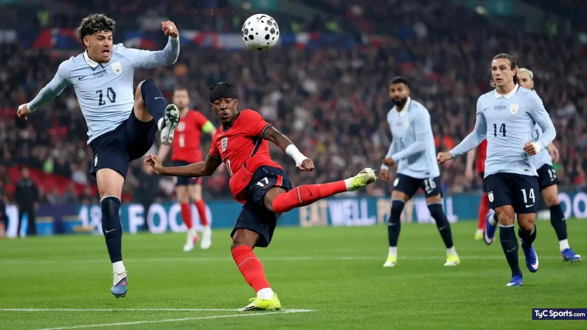 Uruguay sacó el empate en Londres., Getty Images 