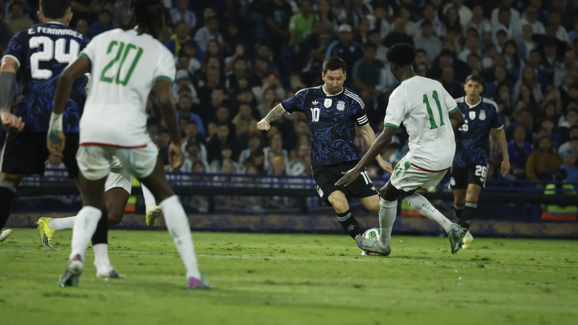 Argentina vs Mauritania  , Redes