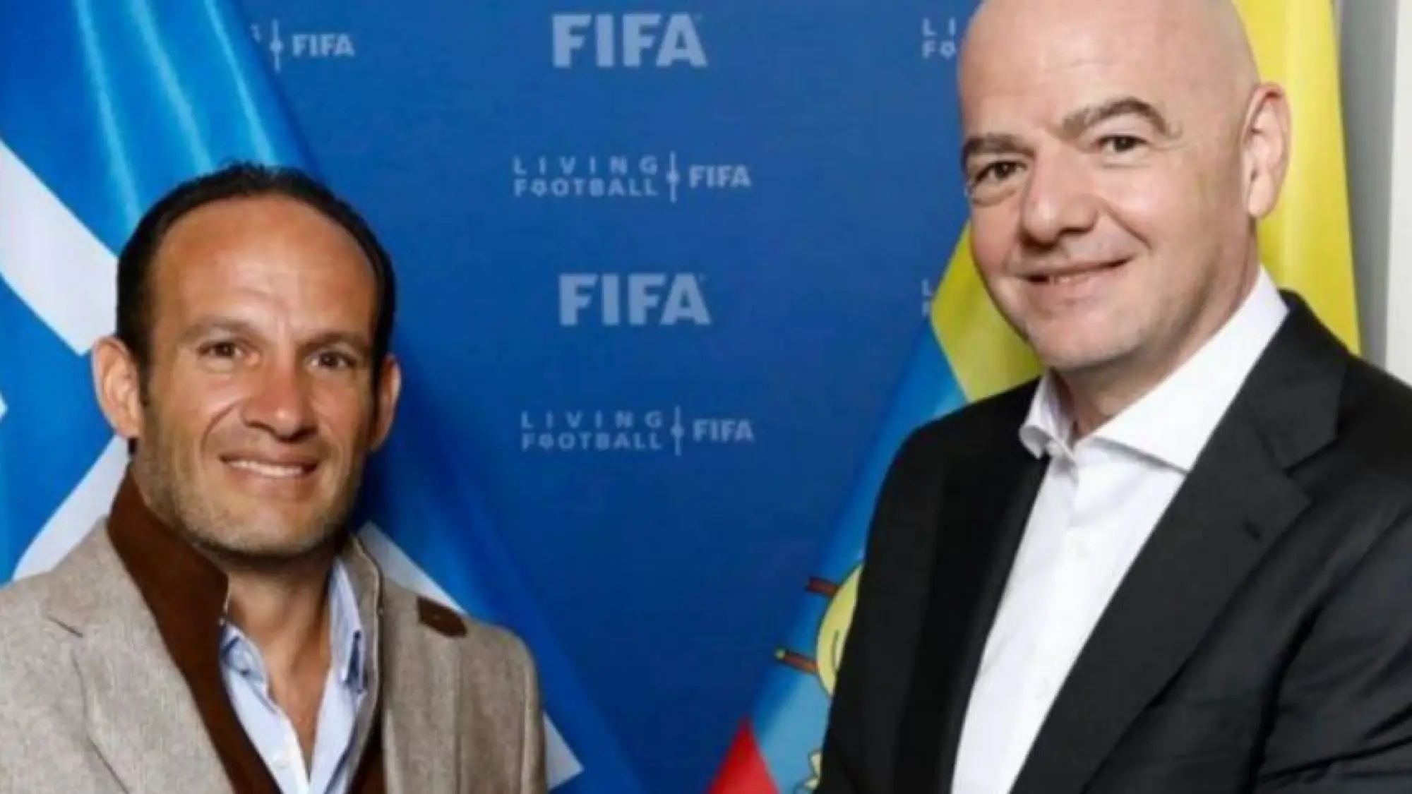 Francisco Egas y Gianni Infantino, Redes